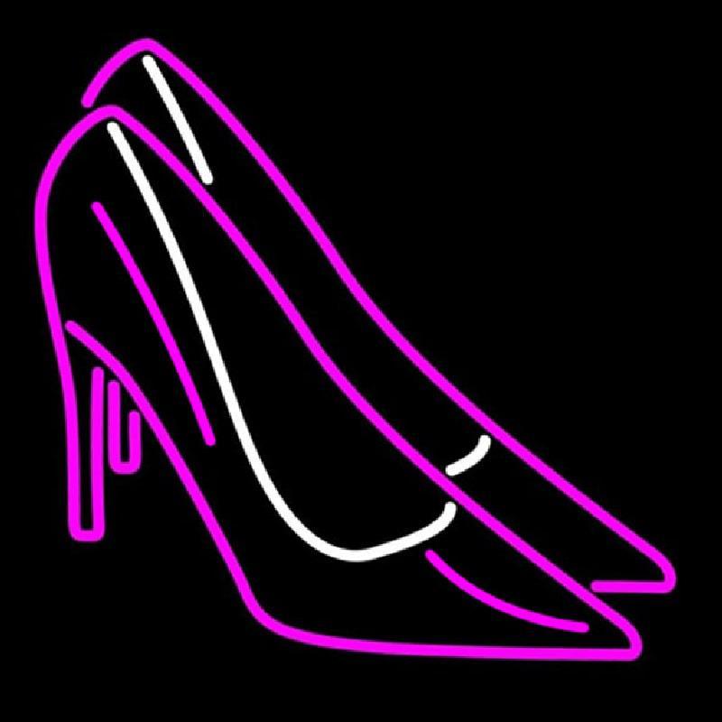Pink High Heels Block Handmade Art Neon Sign