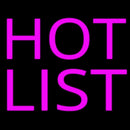 Pink Hot List Handmade Art Neon Sign