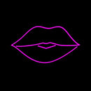 Pink Lips Handmade Art Neon Sign