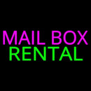 Pink Mailbox Green Rental Block Handmade Art Neon Sign