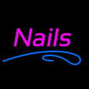 Pink Nails Blue Lines Handmade Art Neon Sign