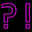 Pink Quetion Mark Handmade Art Neon Sign