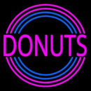 Pink Round Donuts Handmade Art Neon Sign