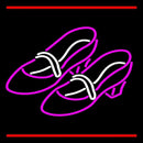 Pink Sandal Heels With Red Line Handmade Art Neon Sign