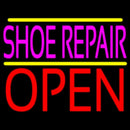 Pink Shoe Repair Open Handmade Art Neon Sign