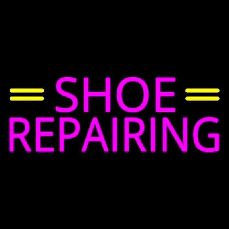 Pink Shoe Repairing Handmade Art Neon Sign