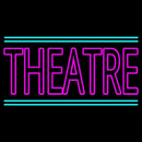 Pink Theatre With Line Handmade Art Neon Sign