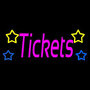 Pink Tickets Handmade Art Neon Sign