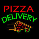 Pizza Delivery Slice Handmade Art Neon Sign