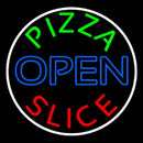 Pizza Slice Open Handmade Art Neon Sign