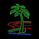 Plam Tree Handmade Art Neon Sign