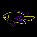 Plants Fish Handmade Art Neon Sign