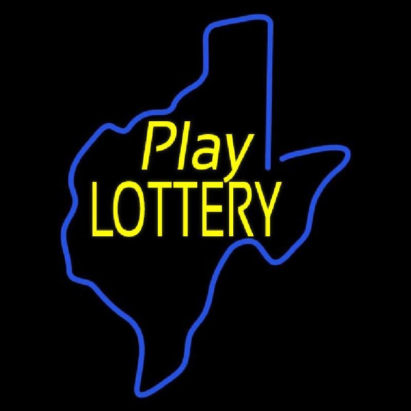 Play Lottery Handmade Art Neon Sign