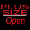Plus Size Open White Line Handmade Art Neon Sign
