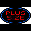 Plus Size Oval Blue Handmade Art Neon Sign