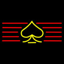 Poker Symbol 3 Handmade Art Neon Sign