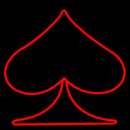 Poker Symbol Handmade Art Neon Sign