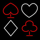 Poker Symbol Handmade Art Neon Sign