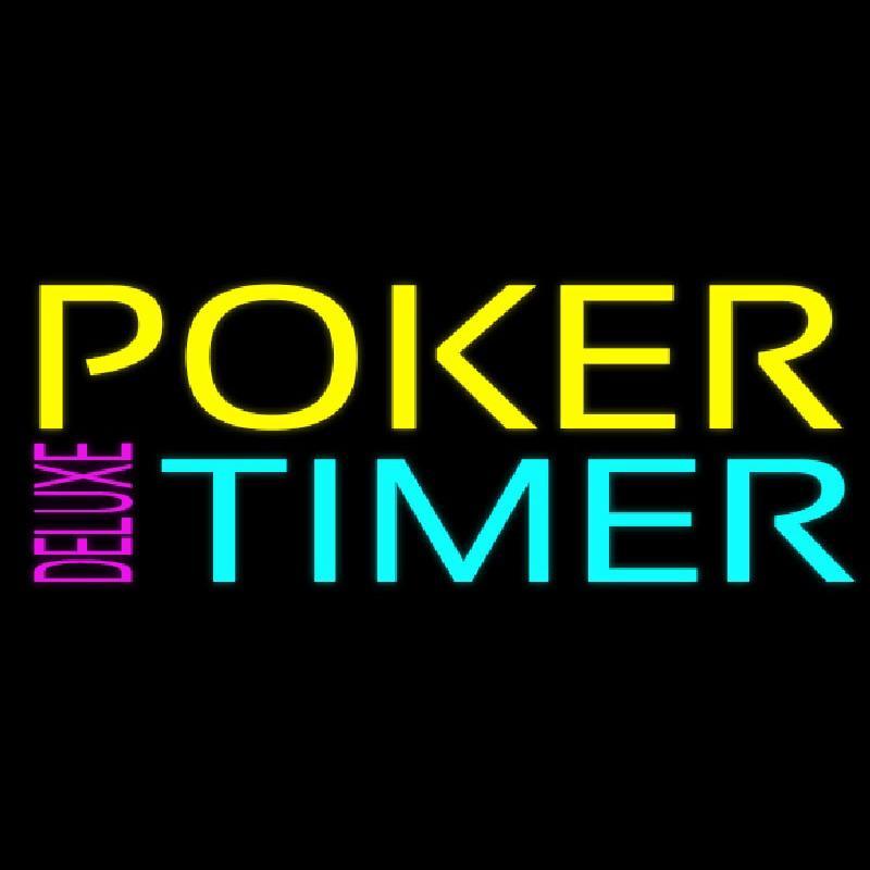 Poker Timer Deluxe 1 Handmade Art Neon Sign