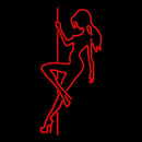 Pole Dance Girl Strip Club Handmade Art Neon Sign