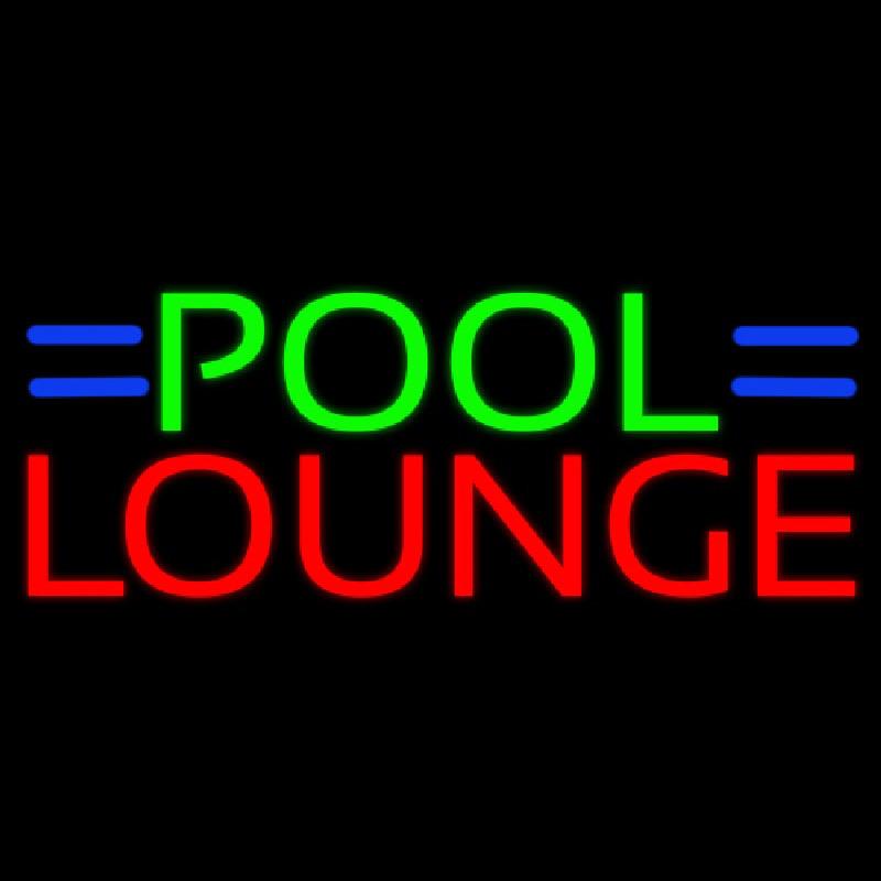 Pool Lounge Handmade Art Neon Sign
