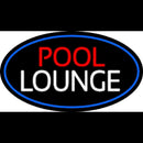 Pool Lounge Oval With Blue Border Handmade Art Neon Sign