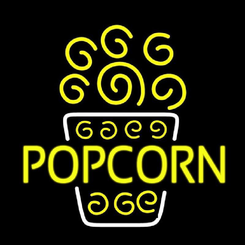 Popcorn Block Handmade Art Neon Sign