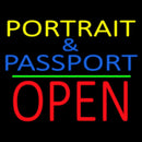 Portrait And Passport With Open 1 Handmade Art Neon Sign