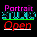 Portrait Studio Open 3 Handmade Art Neon Sign