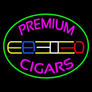 Premium Cigars Logo Handmade Art Neon Sign