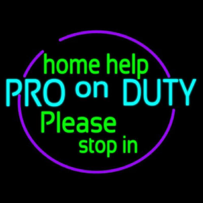 Pro On Duty Handmade Art Neon Sign