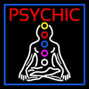 Psychic Health Blue Border Handmade Art Neon Sign