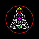 Psychic Health With Red Border Handmade Art Neon Sign