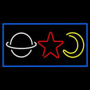 Psychic Logos Blue Border Handmade Art Neon Sign