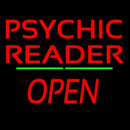 Psychic Reader Green Line Open Handmade Art Neon Sign
