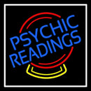 Psychic Readings Crystal White Border Handmade Art Neon Sign