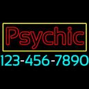 Psychic With Phone Number Handmade Art Neon Sign