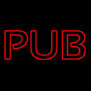 Pub Red Handmade Art Neon Sign