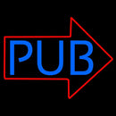 Pub With Arrow Handmade Art Neon Sign