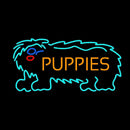 Puppies With Logo Handmade Art Neon Sign