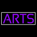 Purple Arts With Border Handmade Art Neon Sign