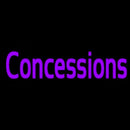 Purple Concessions Handmade Art Neon Sign