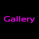 Purple Cursive Gallery Handmade Art Neon Sign