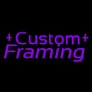 Purple Custom Framing 1 Handmade Art Neon Sign
