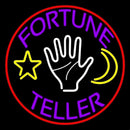 Purple Fortune Teller With Logo Handmade Art Neon Sign