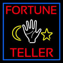 Purple Fortune Teller With Logo Handmade Art Neon Sign