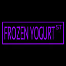 Purple Frozen Yogurt Handmade Art Neon Sign