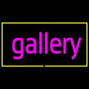 Purple Gallery Yellow Rectangle Handmade Art Neon Sign