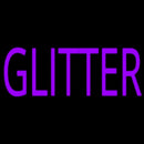 Purple Glitter Handmade Art Neon Sign