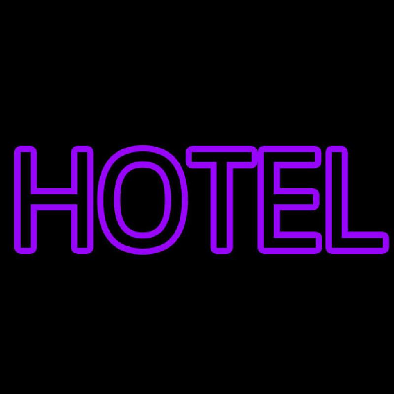 Purple Hotel Handmade Art Neon Sign